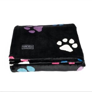 Lug Cuddle Throw Paws Black
